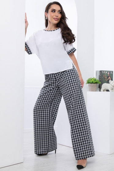 Костюм "Барселона" (клетка блэк) К7065