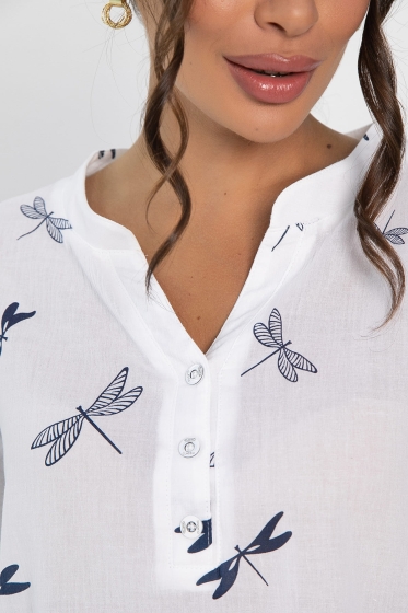 Блуза Флоретта (белая) Б13962-20М