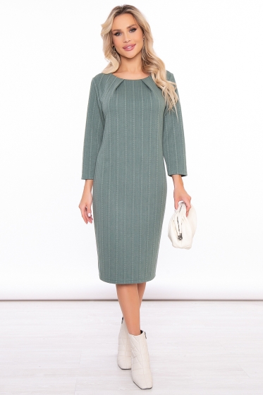 Платье "Сандрин" (олива) П3231