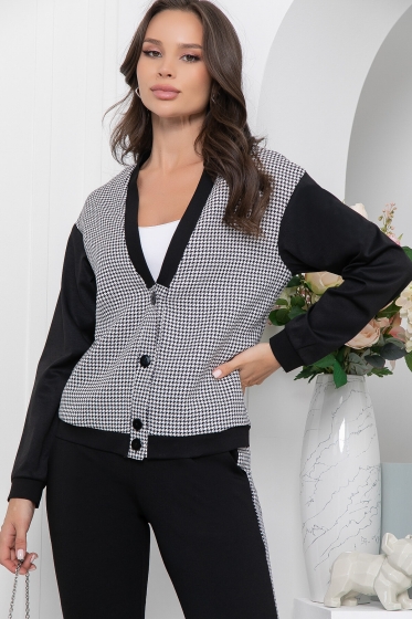 Костюм "Спорт шик" (грей/блэк) К6739