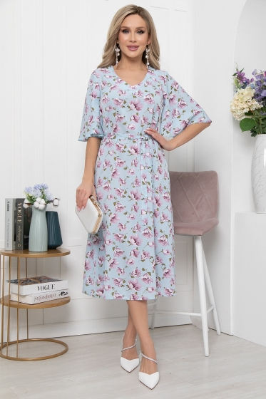 Платье "Натали" (голубое) П5856
