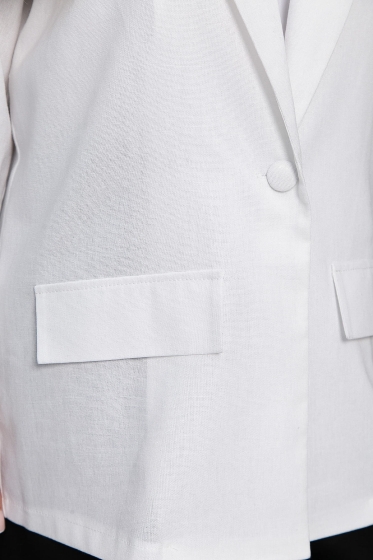 Пиджак льняной Мэрлин (белый) Б13254-7М
