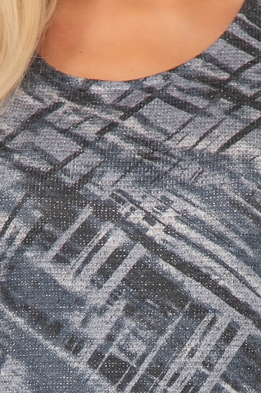 Платье "Сама элегантность" (геометрия грей) П4085