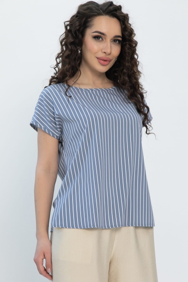 Блуза Покоряя сердца (джинс) Б13540-1М