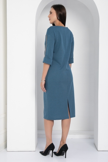 Платье Простота в деталях (джинс) П12622-5