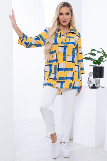 Рубашка "Классика времени" (геометрия) Б6727