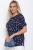 Блуза Морган (темно-синяя) Б10858