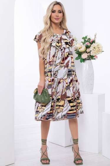 Платье "Элинор" (мультиколор) П8971