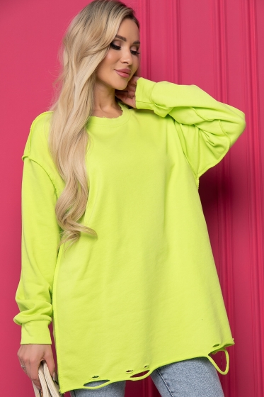 Джемпер "Добавь красок!" (лайм) Б8670