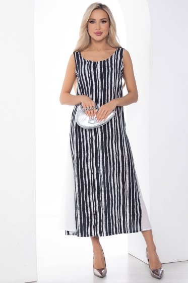 Сарафан Новый сезон сине-белый П10094