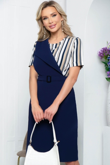 Платье "Фантазия" (беж/блю) П5404