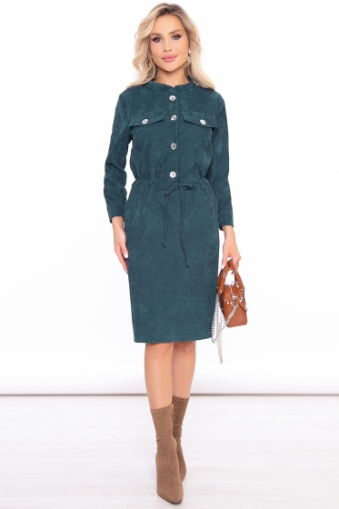 Платье "Сафари" (изумруд) П3071