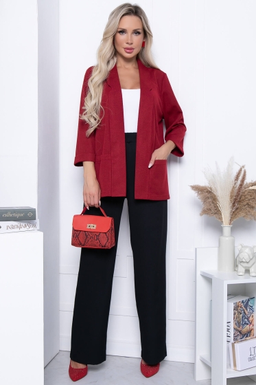 Жакет "Агата" НЬЮ (вишня) Б7002
