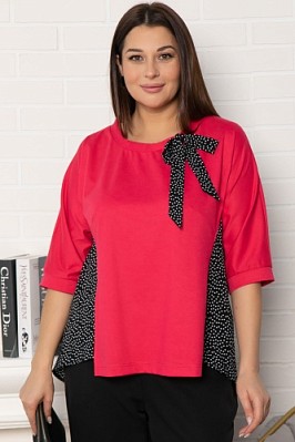 Блуза Федерика (малиново-черная) Б14990-18М
