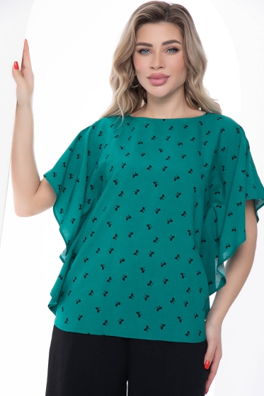 Блуза Леона зеленая НЬЮ Б10056