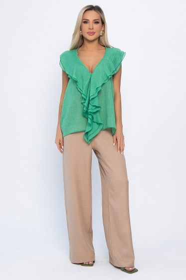 Блуза Поцелуй ветра (зеленая) Б13868-7М
