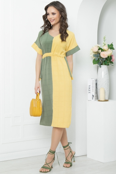 Платье "Фестия" (манго/оливка) П5608