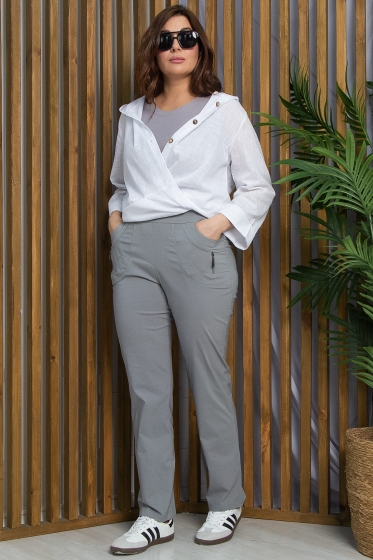 Брюки Бланж (светло-серые) Б13392-18М