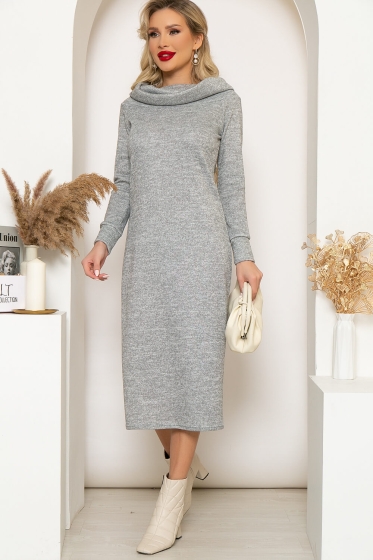 Платье "Кармела" (светло-серое) П4365