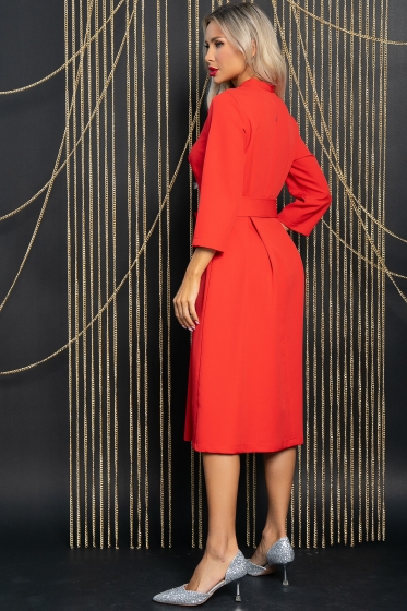 Платье Константа (красное) П11606