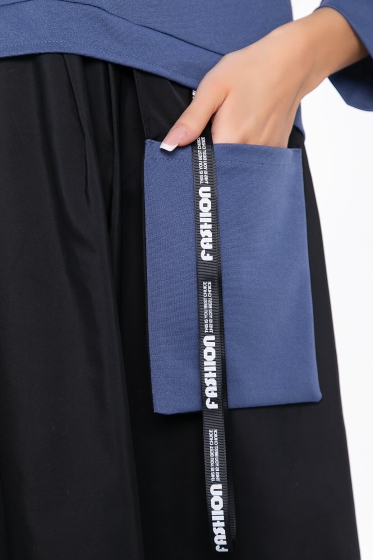 Платье "Таира" (джинс) П8304