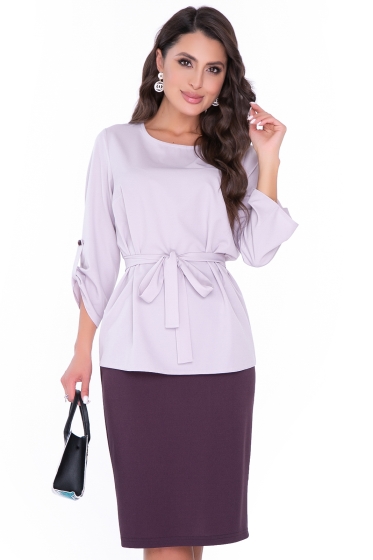 Костюм "Стиль жизни" (розовая пудра, бордо) К2619