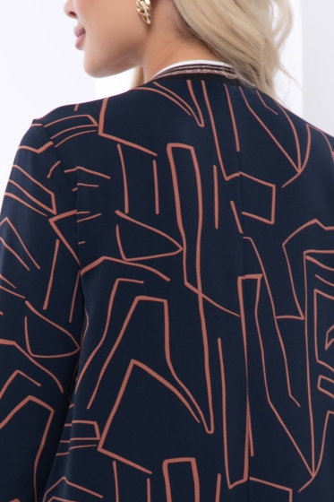 Платье "Анабель" (темно-синее) П7111