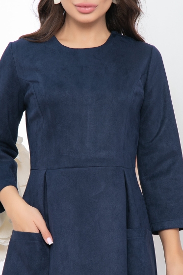 Платье "Верный выбор" (темно-синее) П5381
