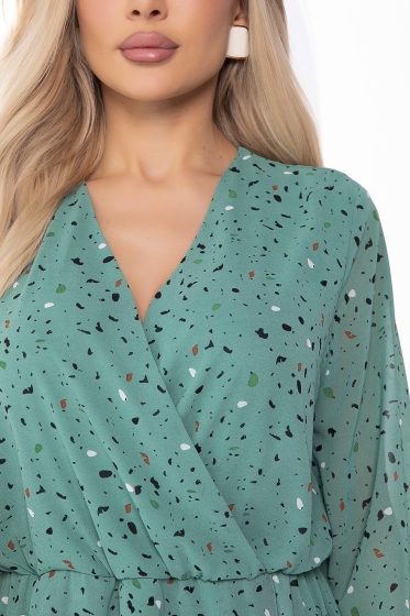 Платье "Весеннее настроение" (олива) П8243