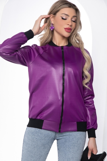 Бомбер на молнии (фиолет) Б8801