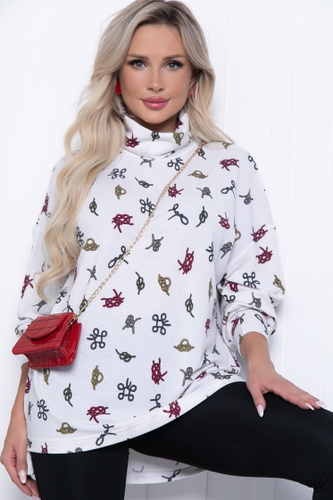 Джемпер "Ариана" (вайт) ХИТ Б7210