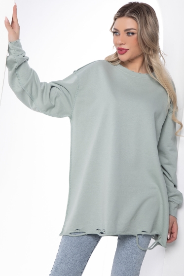 Джемпер "Добавь красок!" (олива) Б8733