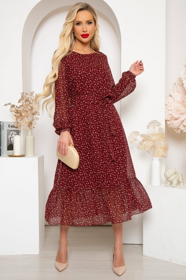Платье "Фортуна" (бордо) П4063