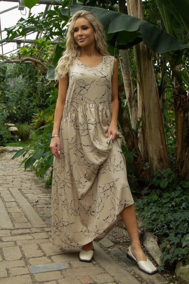 Сарафан Нерея (бежевый) П13547-1М