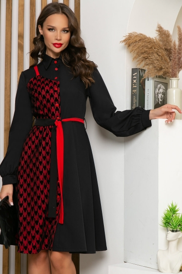 Платье "Королева красоты" (блэк) П4513