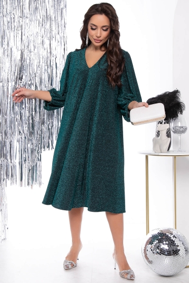 Платье "Нимфа" (изумруд) П8002