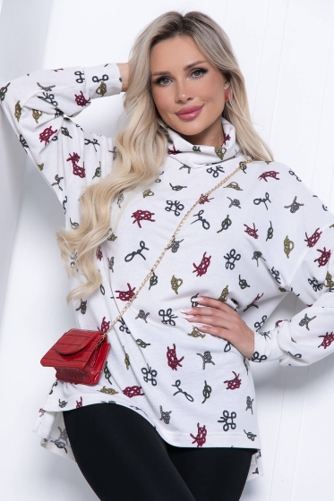 Джемпер "Ариана" (вайт) ХИТ Б7210