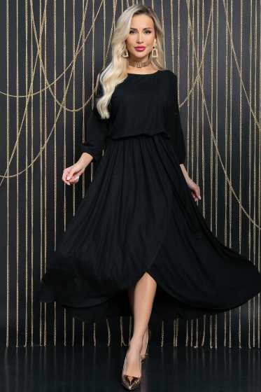 Платье Танго вдвоем (мерцающий черный) П11665