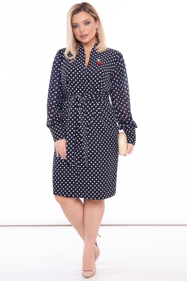 Платье "Изюминка" (блю) П3193