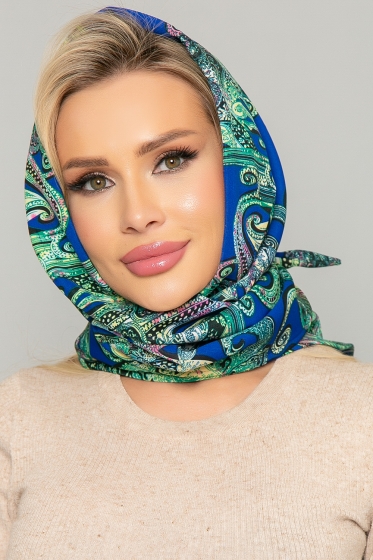 Косынка с подворотом (пейсли) КП05