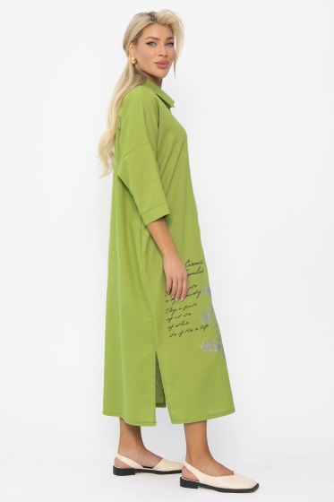 Платье Мирослава (зеленое яблоко) П13702-7М