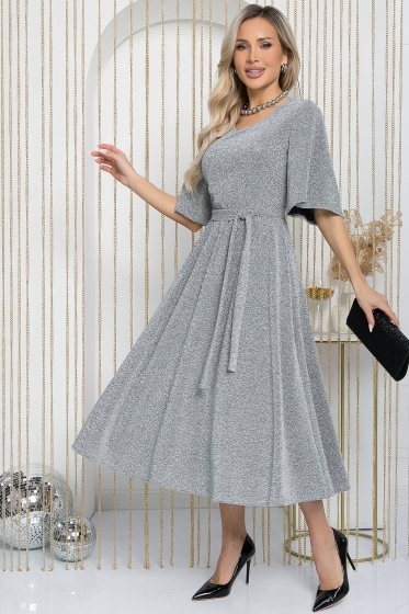 Платье вечернее Ирина (серебро) П14704-9М