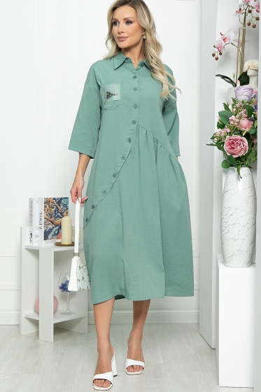 Платье "Индира" (малахит) П5548