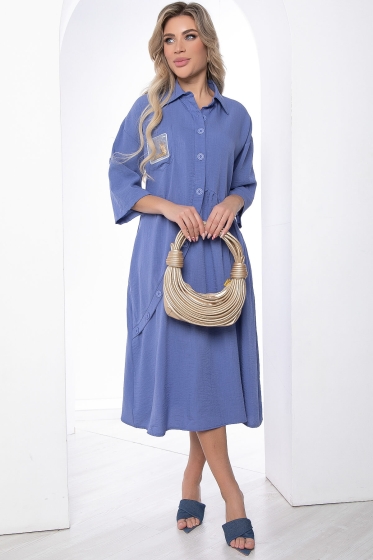 Платье "Индира" (джинс) П8535