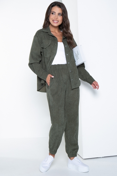 Рубашка "На пульсе моды" (хаки) Б2669