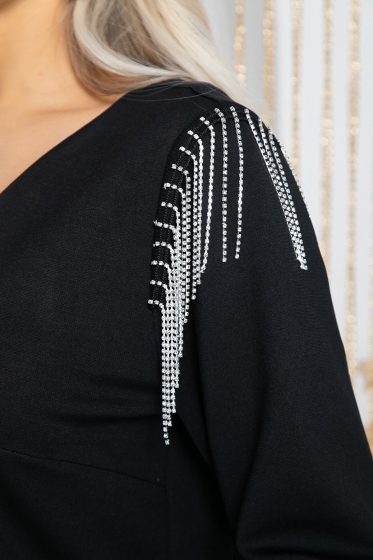 Платье Самая красивая (черное) П12220-4