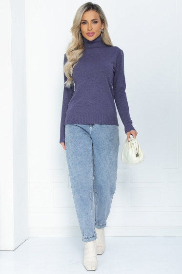 Водолазка "Зимняя история" (фиолетовая) Б12084