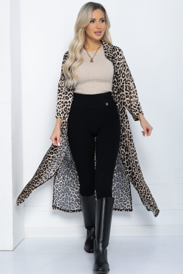 Платье "Сьюзан" (лео/беж) П10530