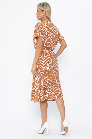 Платье Кристи (рыжее) П13869-35М