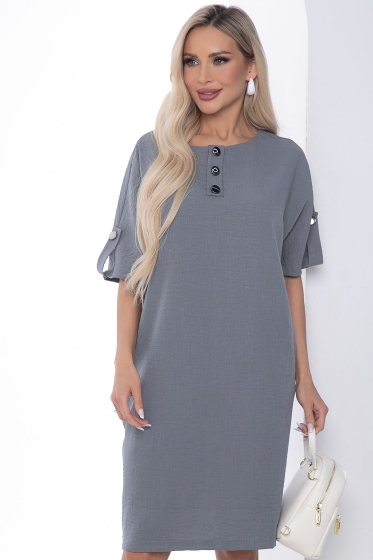Платье Кайла люкс (серое) П10101